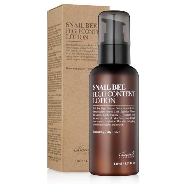 Денний крем з муцином равлика і бджолиною отрутою Benton Snail Bee High Content Lotion 120 мл 790грн.