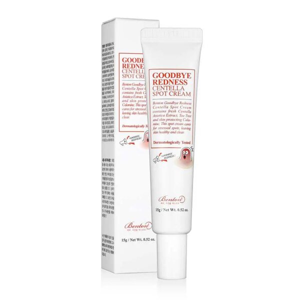 Крем для точкового застосуванняз центелою азіатською Benton Goodbye Redness Centella Spot Cream 15 г 650грн.