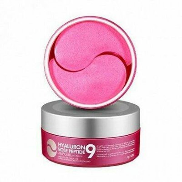 Гідрогелеві патчі під очі з екстрактом троянди і пептидами Medi-Peel Hyaluron Rose Peptide 9 Ampoule Eye Patch 60 шт 610грн.
