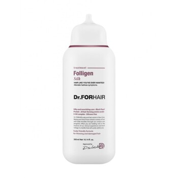 Відновлююча маска - кондиціонер для пошкодженого волосся Dr.FORHAIR Folligen Silk Treatment 300 мл