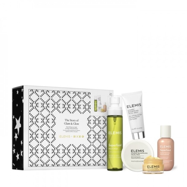 Дизайнерський набір Гламур та Сяяння шкіри ELEMIS x RIXO The Story of Glam & Glow Gift Set 2520грн.