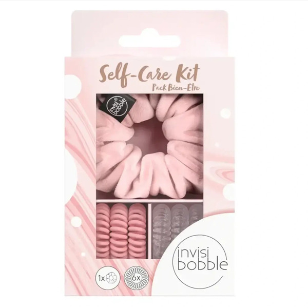 Подарунковий набір (резинка SPRUNCHIE та 6 резинок ORIGINAL) invisibobble GIFT SET Self-Care Kit 395грн.
