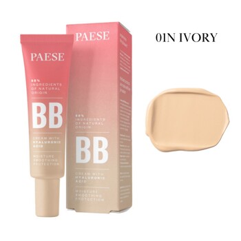 Тональний BB-крем з гіалуроновою кислотою Paese 01N Ivory