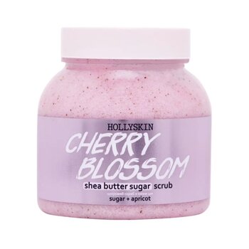Цукровий скраб з олією ши і перлітом Hollyskin Cherry Blossom 300 мл