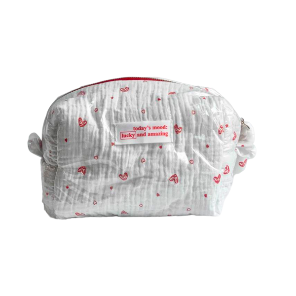 Косметичка Біла з сердечками 599грн.