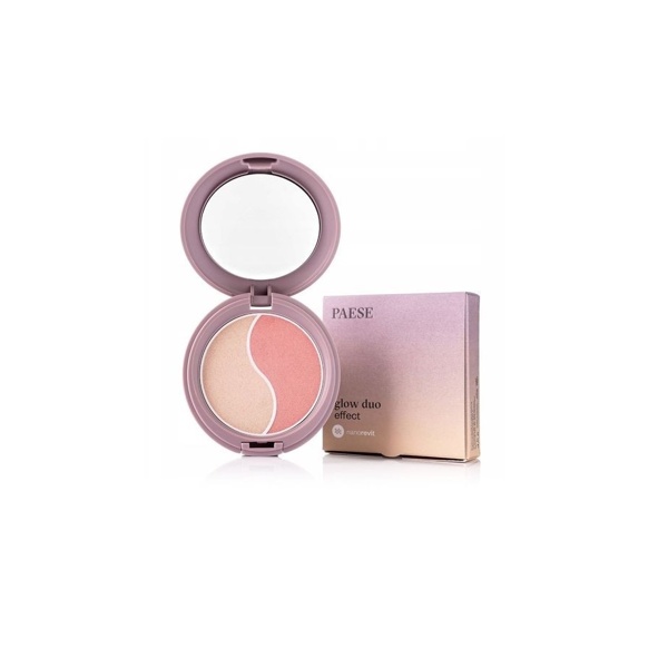 Контурна палітра 2в1 Хайлайтер+ Рум’яна Paese Nanorevit Glow Duo Effect Blush + Highlighter 550грн.