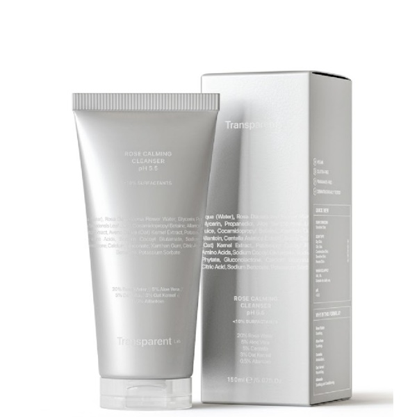 Ніжний очищувач для обличчя Transparent-Lab ROSE CALMING CLEANSER pH 5.5 150 мл