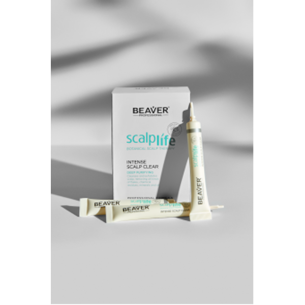 Пілінг для шкіри голови та волосся Beaver Scalplife Botanical Therapy Intense Scalp Clear 8 мл 125грн.-1
