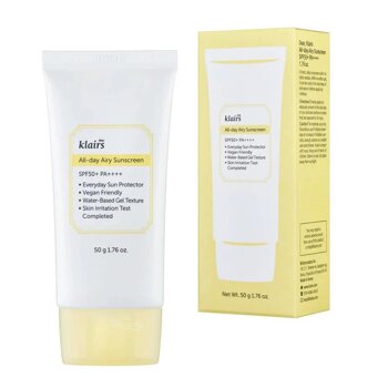 Сонцезахисний крем Dear, Klairs All-day Airy Sunscreen SPF50+ PA++++ 50 мл