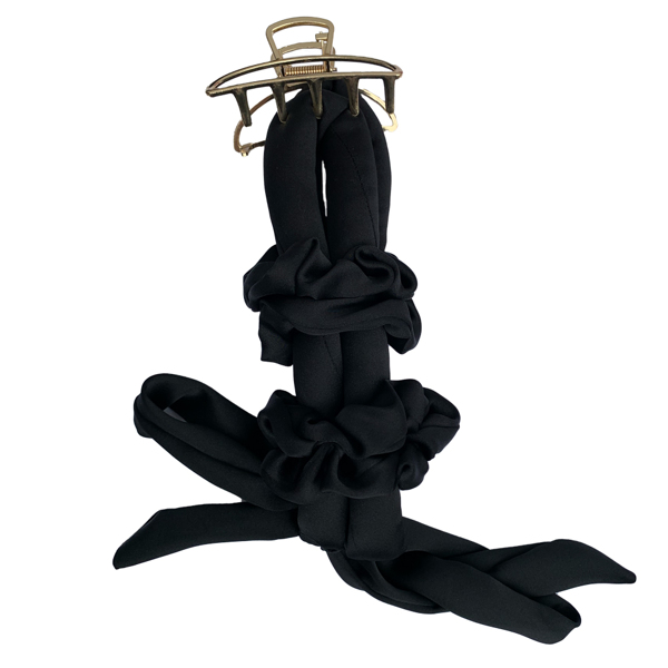 М'який бігудь KRASAVKA Зі стрічкою Чорний класік 20 мм