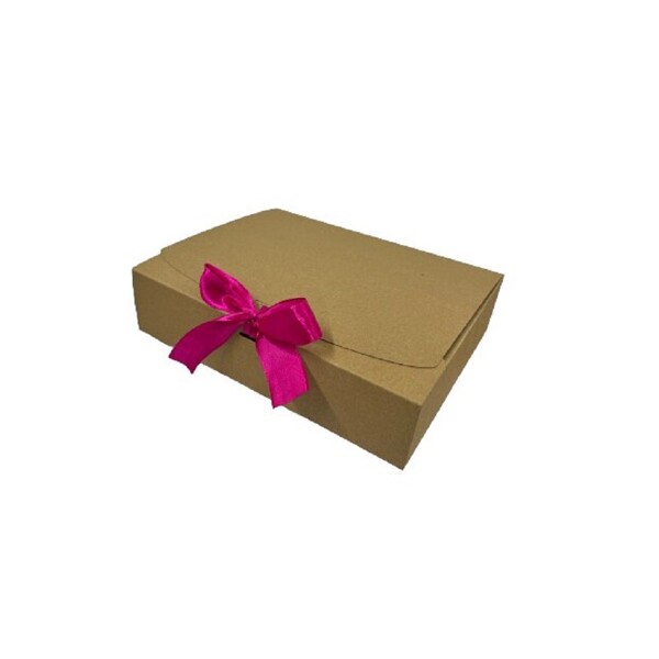 Коробка крафт з стрічкою 25*20*6 50грн.