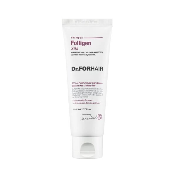 Шампунь для сухого та пошкодженого волосся Dr.FORHAIR Folligen Silk Shampoo 70 мл 390грн.