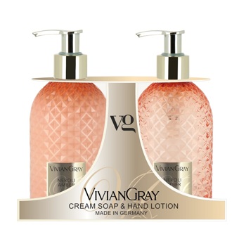 Набір Vivian Gray Крем-мило та Лосьйон для рук  Neroli Amber 2*300 мл