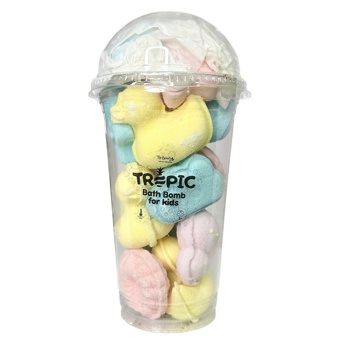 Бомбочки для ванни набір Top Beauty Tropic в стакані 400 г 