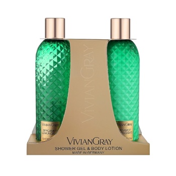 Набір Vivian Gray Гель для душу та Лосьйон для тіла Bergamot  Lemongrass  2*300 мл