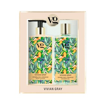 Набір Гель для душу та  Лосьйон для тіла Vivian Gray Sparkling Orange 2*350 мл