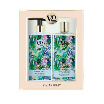 Набір Гель для душу та  Лосьйон для тіла Vivian Gray  Wild Orchid 2*350 мл