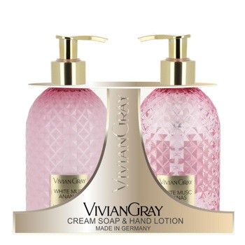  Набір Крем-мило та Лосьйон для рук Vivian Gray White Musc  Ananas 2 *300 мл