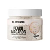 Крем - скраб для рук і тіла з ароматом персикового макарона Mr.Scrubber Peach Macaron 250 г