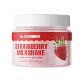 Крем - скраб для рук і тіла з ароматом полуничного коктейлю Mr.Scrubber Strawberry Milkshake 250 г