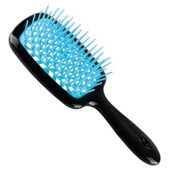 Щітка Janeke Superbrush Чорна середина блакитна