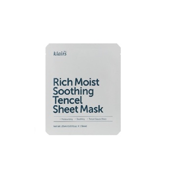 Зволожувальна тканинна маска для обличчя Dear, Klairs Rich Moist Soothing Tencel Sheet Mask 1шт
