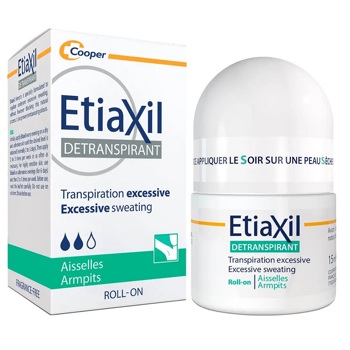 Антиперспірант кульковий тривалої дії для чутливої шкіри Etiaxil Antiperspirant Treatment Sensitive Skin Armpits Roll-On 15 мл