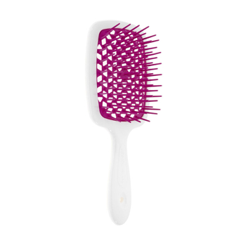 Щітка Janeke Superbrush Біла середина фуксія 