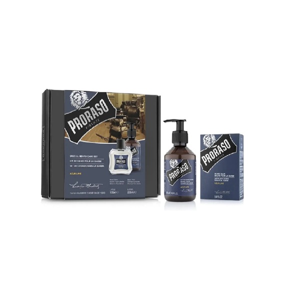 Набір для бороди Proraso Duo Pack Beard Balm+ Shampoo Azur Lime 100*200 мл 1049грн.