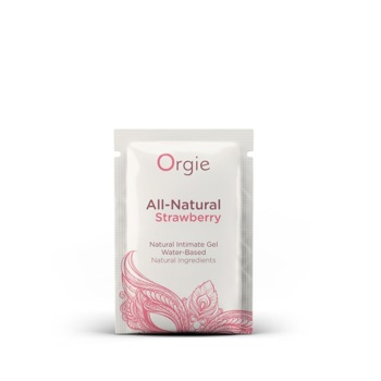 Лубрикант на водній основі зі смаком полуниці Orgie All Natural Strawberry 2 мл