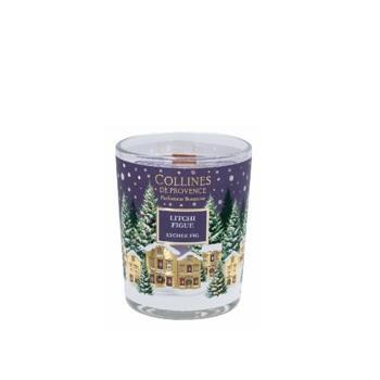 Ароматична свічка Collines de Provence Лічі-інжир Christmas 75 г