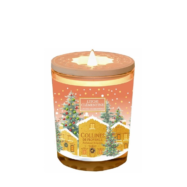 Ароматична свічка Collines de Provence Лічі і клементин Christmas 180 г 898грн.