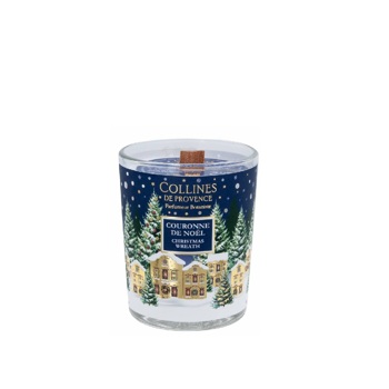 Ароматична свічка Collines de Provence Різдвяний вінок Christmas 75 г