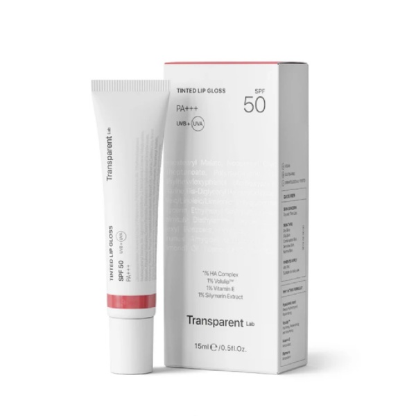 Бальзам для губ з SPF 50 Рожевий Transparent-Lab Tinted Lipgloss Rose 15 мл 705грн.