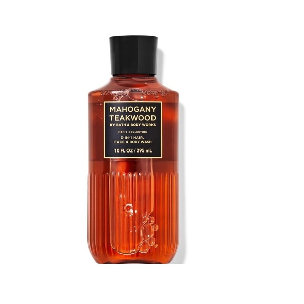 Парфумований гель для душу 3 в 1 Bath And Body Works Mahogany Teakwood 295 мл