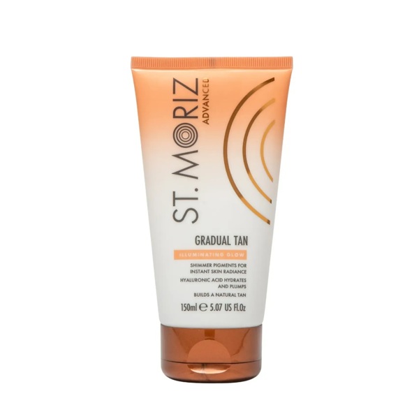 Лосьйон для поступового прояву автозасмаги з шимером St.Moriz Advanced Illuminating Gradual Tan Lotion 150 мл