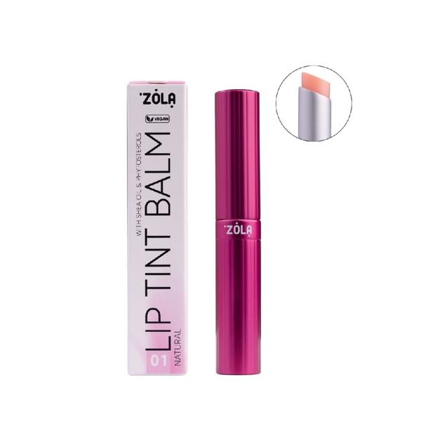 Бальзам для губ Zola Lip Tint Balm 01 Natural 275грн.