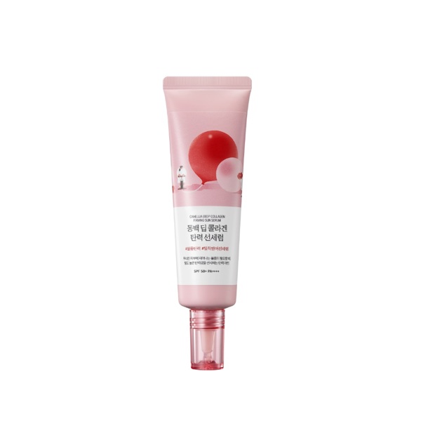 Сонцезахисна сироватка з колагеном Round Lab Camellia Deep Collagen Firming Sun Serum 50 мл 990грн.