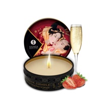 Масажна свічка з афродизіаками Shunga Sparkling Strawberry Wine 30 мл