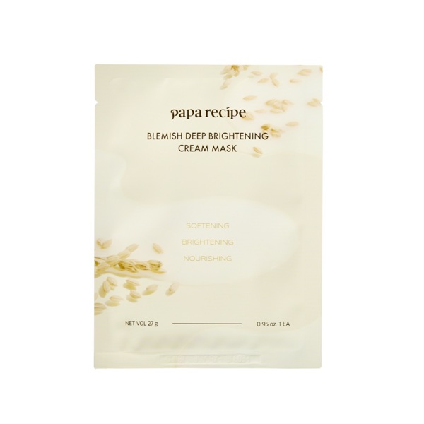 Освітлювальна маска ферментованим рисом і біотиками Papa Recipe Blemish Deep Brightening Cream Mask 27 г 105грн.