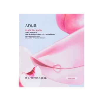 Зволожуюча гідрогелева маска для обличчя Anua Peach 70 Niacin Brightening Collagen Mask 38 г
