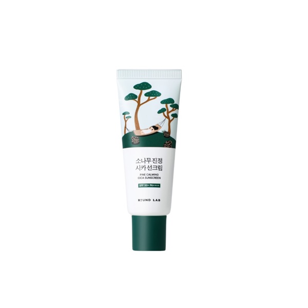 Сонцезахисний крем з екстрактом голок сосни Round Lab Pine Calming Cica Sunscreen 40 мл 870грн.