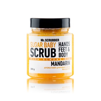 Цукровий скраб для тіла Mr.Scrubber Sugar baby Mandarin для всіх типів шкіри 300 г