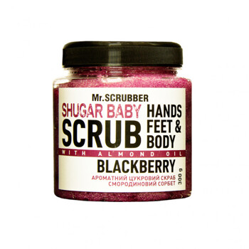 Цукровий скраб для тіла Mr.Scrubber Sugar baby Blackberry для всіх типів шкіри 300 г