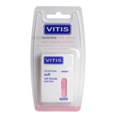 Зубна нитка з м'ятою і фтором VITIS 50 м
