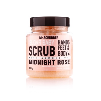 Цукровий скраб для тіла Mr.Scrubber Sugar Baby Midnight Rose для всіх типів шкіри 300 г