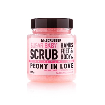 Цукровий скраб для тіла Mr.Scrubber Sugar Baby Peony для всіх типів шкіри 300 г