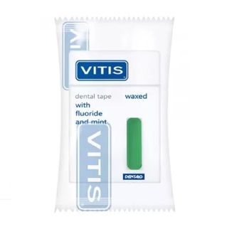 Зубна стрічка Vitis у блістері зелена 50 м