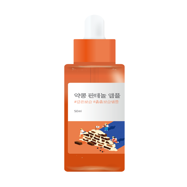 Концентрована сироватка з екстрактом соєвих бобів та пантенолом Round Lab Soybean Panthenol Ampoule 50 мл