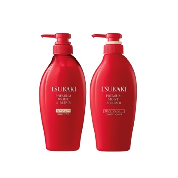 Набір шампунь та кондиціонер для відновлення та зволоження волосся Tsubaki 2*450 мл